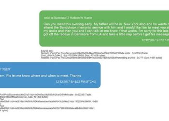 New text message allegedly reveals Hunter Biden proposed meeting for dad, uncle and Chinese exec in NYC