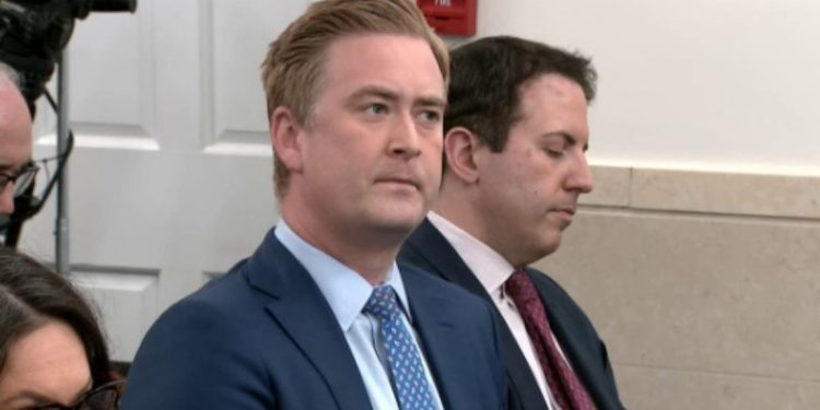 Fox News reporter asks White House who gets called after 8 p.m. if nuke is launched at US