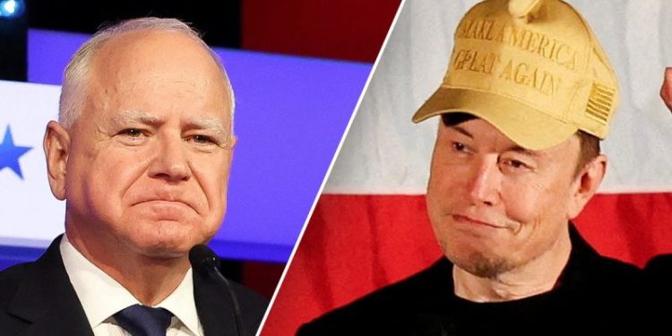 Tim Walz slams Elon Musk as a ‘dips—‘ during rally with Obama in Wisconsin