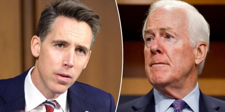 Sen. Josh Hawley ‘delighted’ to back Sen. John Cornyn for Senate Majority Leader