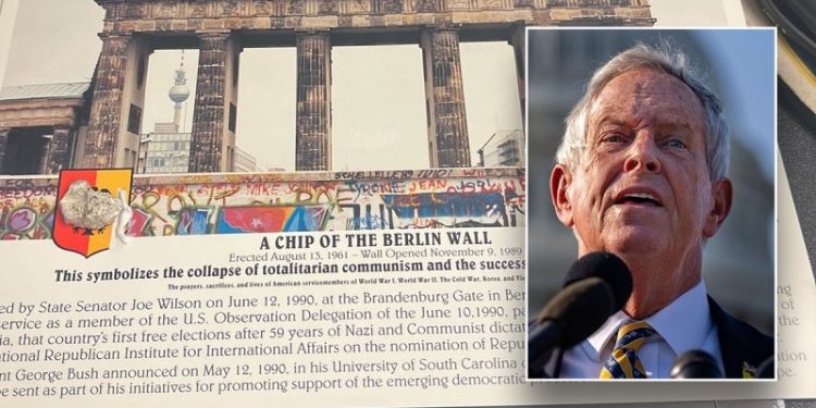 GOP lawmaker gifts ‘chip of the Berlin Wall’ to colleagues in bid for top committee spot